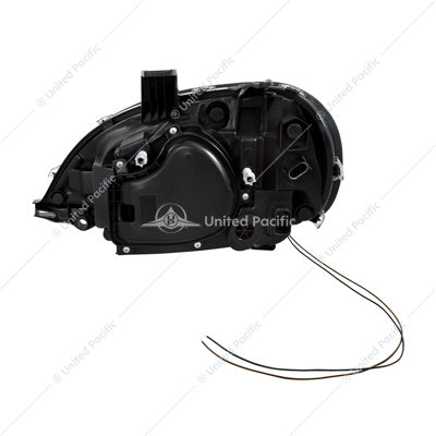 Freightliner Columbia Black Projector Headlight Passenger Side