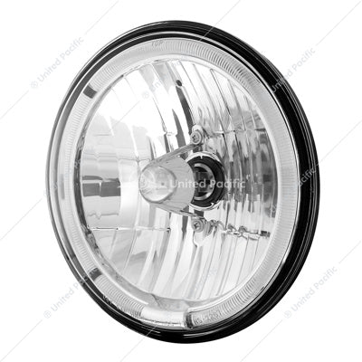 7" Crystal Headlight with white LED Halo