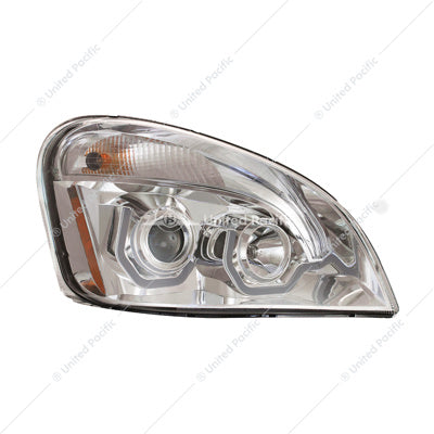 Freightliner Cascadia Chrome Projector Headlit Passenger's Side