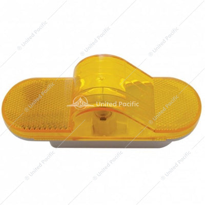 Image of the United Pacific 6" Oval Mid Trailer Turn Signal Light - Amber Lens Part # 31321