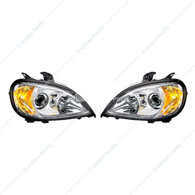 Freightliner Columbia 2001-2020 Chrome Projection Headlight Set -(Pair)