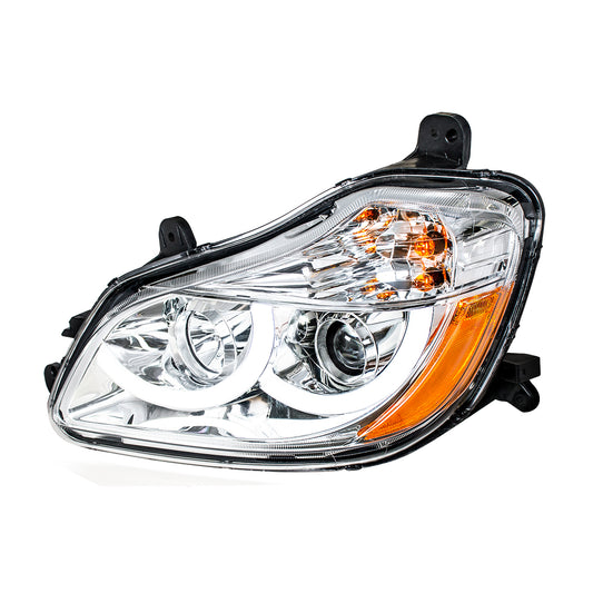 Kenworth T680 (2013-2021) Chrome Projection Headlight With LED Position Light-Driver