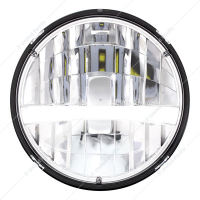 Ultralit - Hight Power LED 7" Headlight with White Position Light Bar