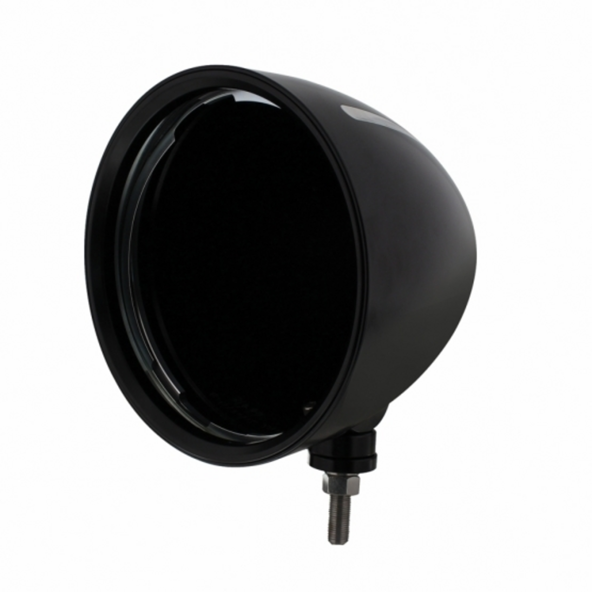 Black "BILLET" Style Groove Headlight Housing 7"