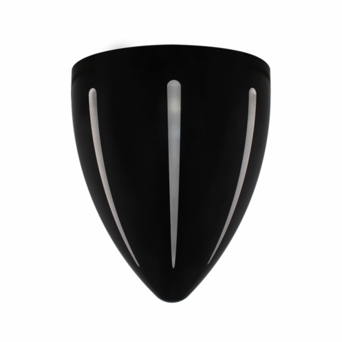 Black "BILLET" Style Groove Headlight Housing 7"