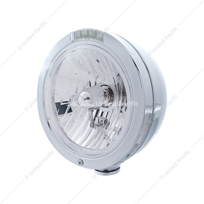 Peterbilt Style Bullet Stainless Steel Hood Lights Crysta