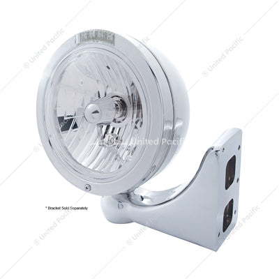 Peterbilt Style Bullet Stainless Steel Hood Lights Crysta