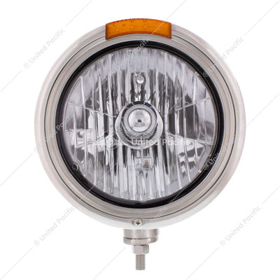 Peterbilt Stainless Steel H/Light LED Sig.W/Cryst.