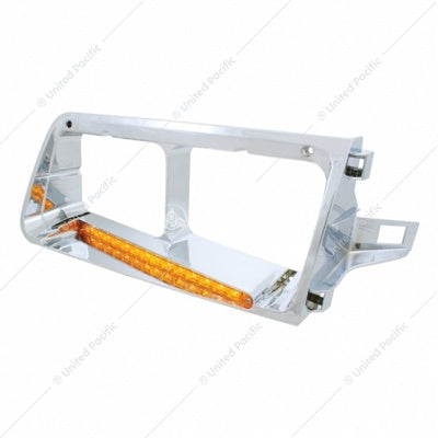 Freightliner FLD Chrome Bezel W/LED Drivers Side