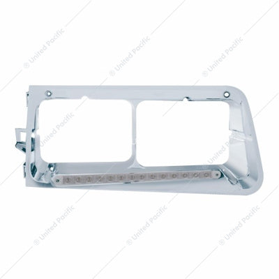 Freightliner FLD Hdlgt Bezel Clear/Amber Drivers Side