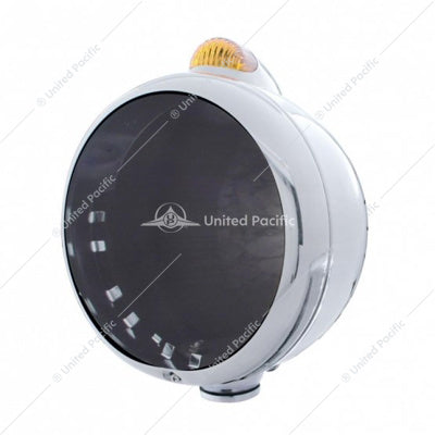 Stainless Steel Guide 682-C Headlight No Bulb With Dual Mode LED Signal