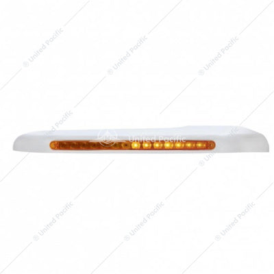 Sequential 14 Amber LED Front Fender Cover For Peterbilt 388 (2008-2015)&389 (2008-2023)-Amber Lens-Passenger