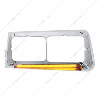 Freightliner FLD Driver's Side Headlight Bezel with Glo LED Lights