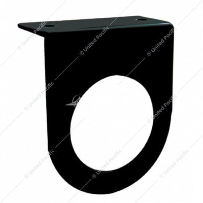 2-1/2" Black Light Bracket with Flange - 1 Hole