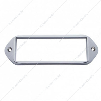 Chrome Plastic Bezel for 5-7/8 x 2 Rectangular Light