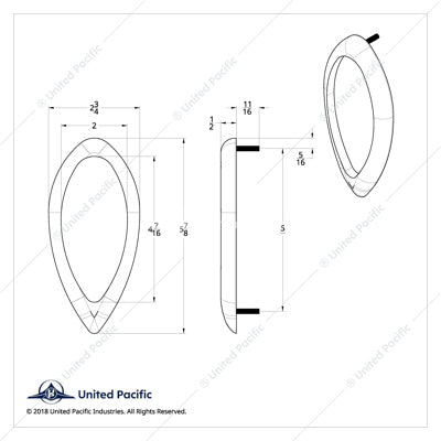 Teardrop Light Bezel