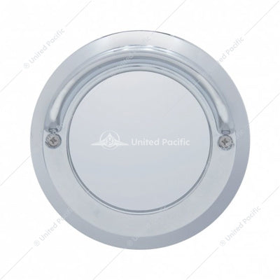 2'' CHROME PLASTIC MIRROR LIGHT BEZEL WITH VISOR