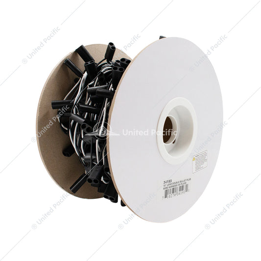 2-Prong Female Bullet Plugs with 10" Spacing  150 Count Roll