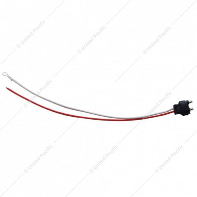2 Wire Pigtail With 2 Prong Straight Plug - 12" Lead