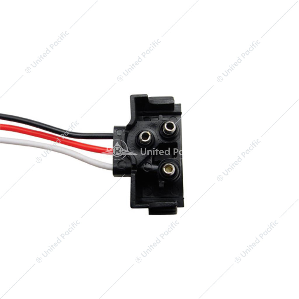 3-Prong Male Right Angle Bullet Plugs With 12" Lead Harness Roll