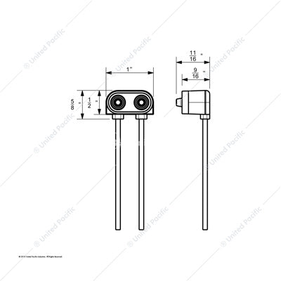 2 Prong Light (Clearance/Marker) Plug