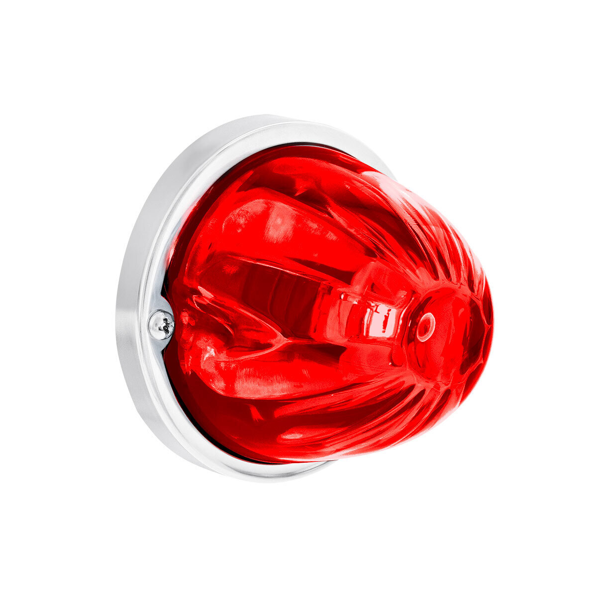 UltraBurst Glass Watermelon Light Flush Mount Kit-Red LED/Red Lens