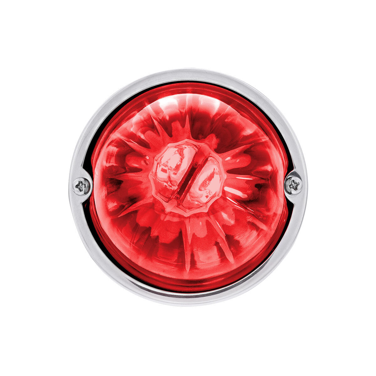 UltraBurst Glass Watermelon Light Flush Mount Kit-Red LED/Red Lens
