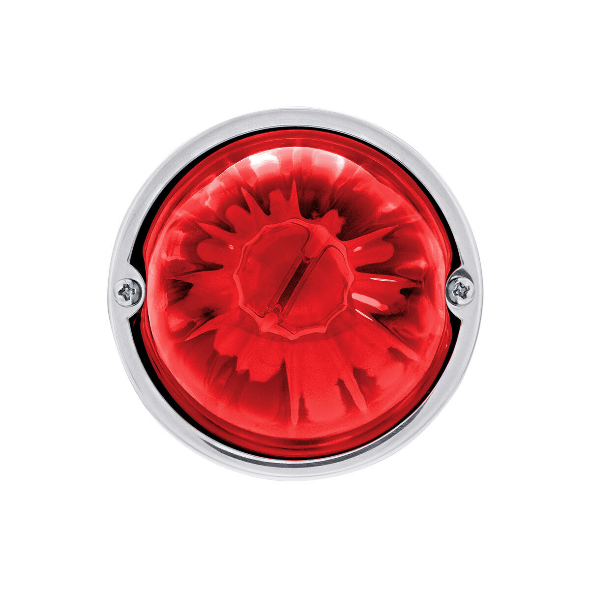 UltraBurst Glass Watermelon Light Flush Mount Kit-Red LED/Red Lens
