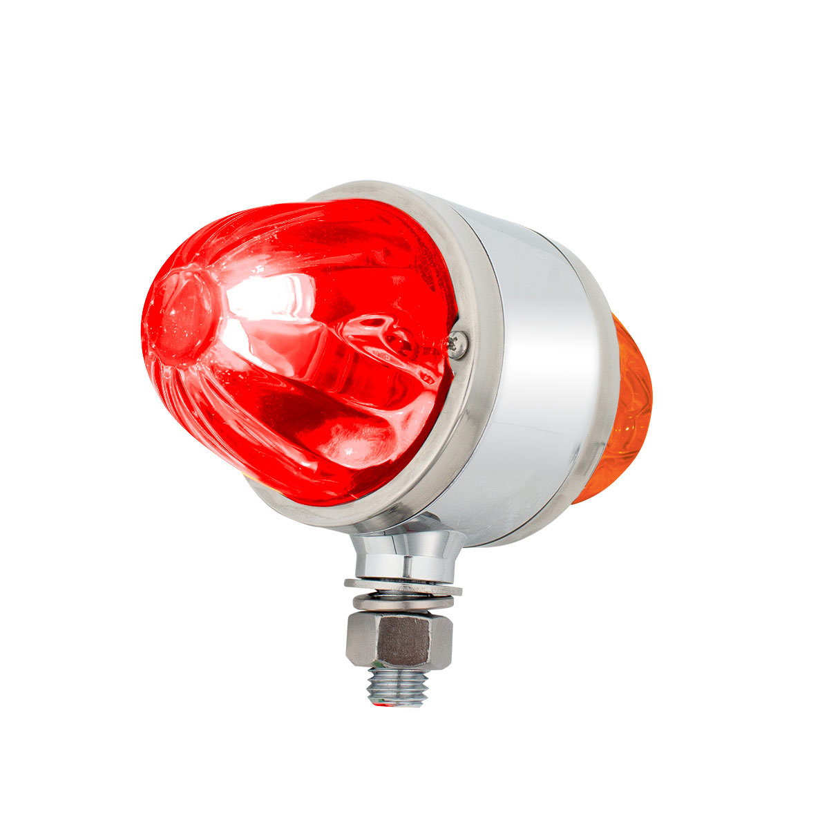 UltraBurst Chrome Double Face Glass Watermelon Light-Amber & Red LED/Amber & Red Lens