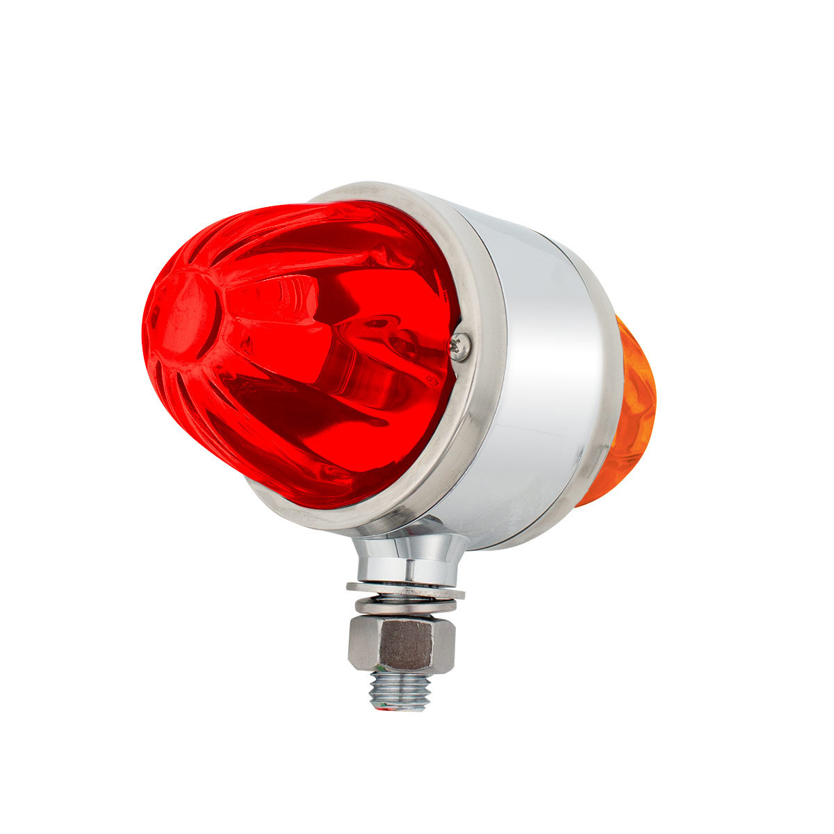 UltraBurst Chrome Double Face Glass Watermelon Light-Amber & Red LED/Amber & Red Lens