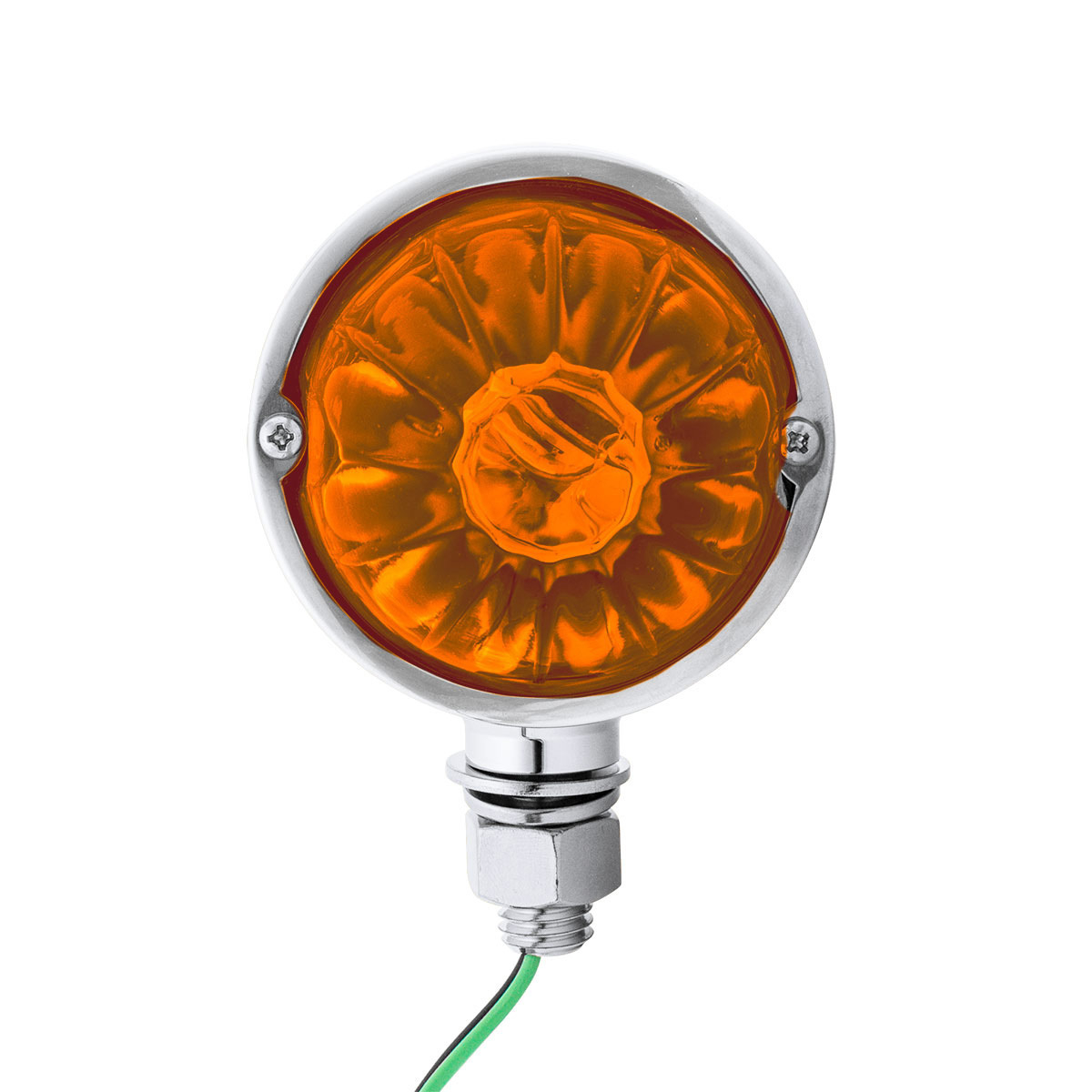 UltraBurst Chrome Double Face Glass Watermelon Light-Amber & Red LED/Amber & Red Lens