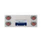 Stainless Rear Center Panel With License Plate / Four 4" Light -Red LED/Clear Lens - Competition Series