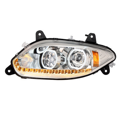 International Chrome 17 LED Headlight 2018-2023 Drivers's Side