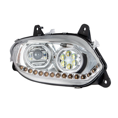International Chrome 17 LED Headlight 2018-2023 Passenger's Side