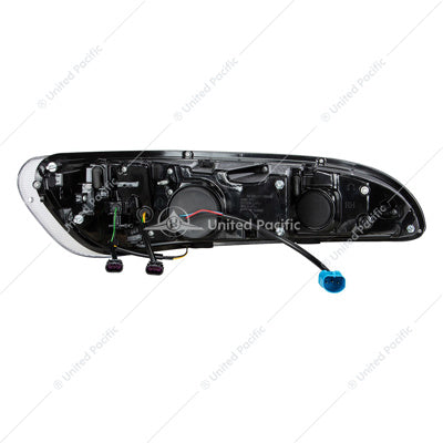 Image of the United Pacific Peterbilt 05-15 Chrome Projector LED Sequential Turn Signal DRL Driver Part # 35765