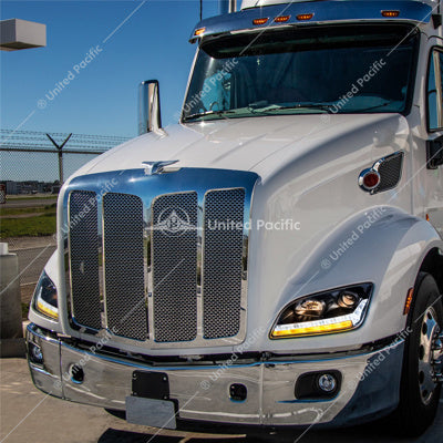 Peterbilt 579 587 Passenger's Side Black Headlight