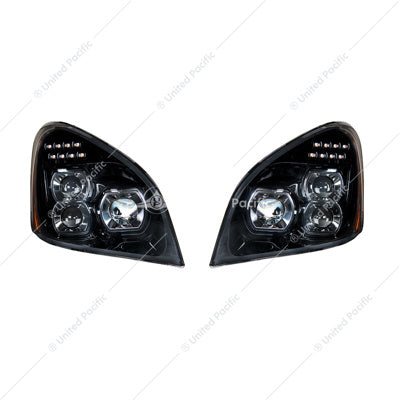 PR 08+ Freightliner Cascadia All LED Black Headl