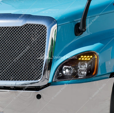 PR 08+ Freightliner Cascadia All LED Black Headl
