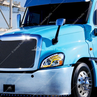 Freightliner Cascadia LED Headlight Chrome Driver's Side