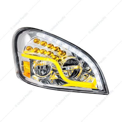 Freightliner Cascadia LED Headlight Chrome Passenger's Side