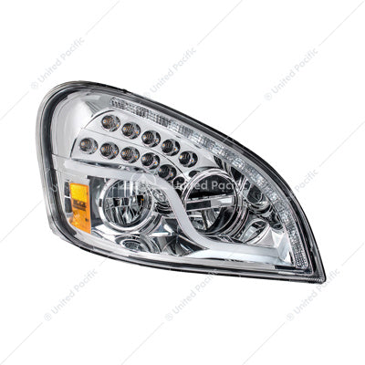 Freightliner Cascadia LED Headlight Chrome Passenger's Side