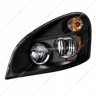 FREIGHTLINER CASCADIA "BLACKOUT" LED HEADLIGHT FOR 2008-2017 - DRIVER