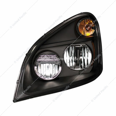FREIGHTLINER CASCADIA "BLACKOUT" LED HEADLIGHT FOR 2008-2017 - DRIVER