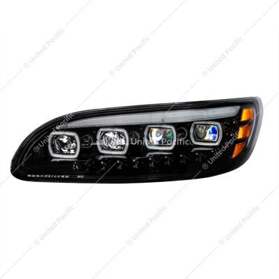 Quad LED Peterbilt 386 387 Black Driver