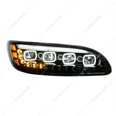 Quad LED Peterbilt 386 387 Black Passen