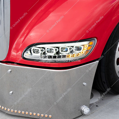 Quad LED Peterbilt 386 387 Black Passen