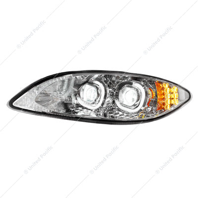 International ProStar LED Headlight 2006-2017 Drivers's Side Chrome