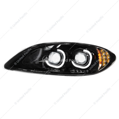 International ProStar LED Headlight 2006-2017 Drivers's Side Black