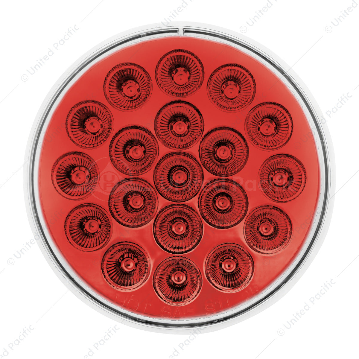 Double Fury 4" Round "Competition Series" LED Light Marker- Stop/Turn/Tail-  Red/Amber