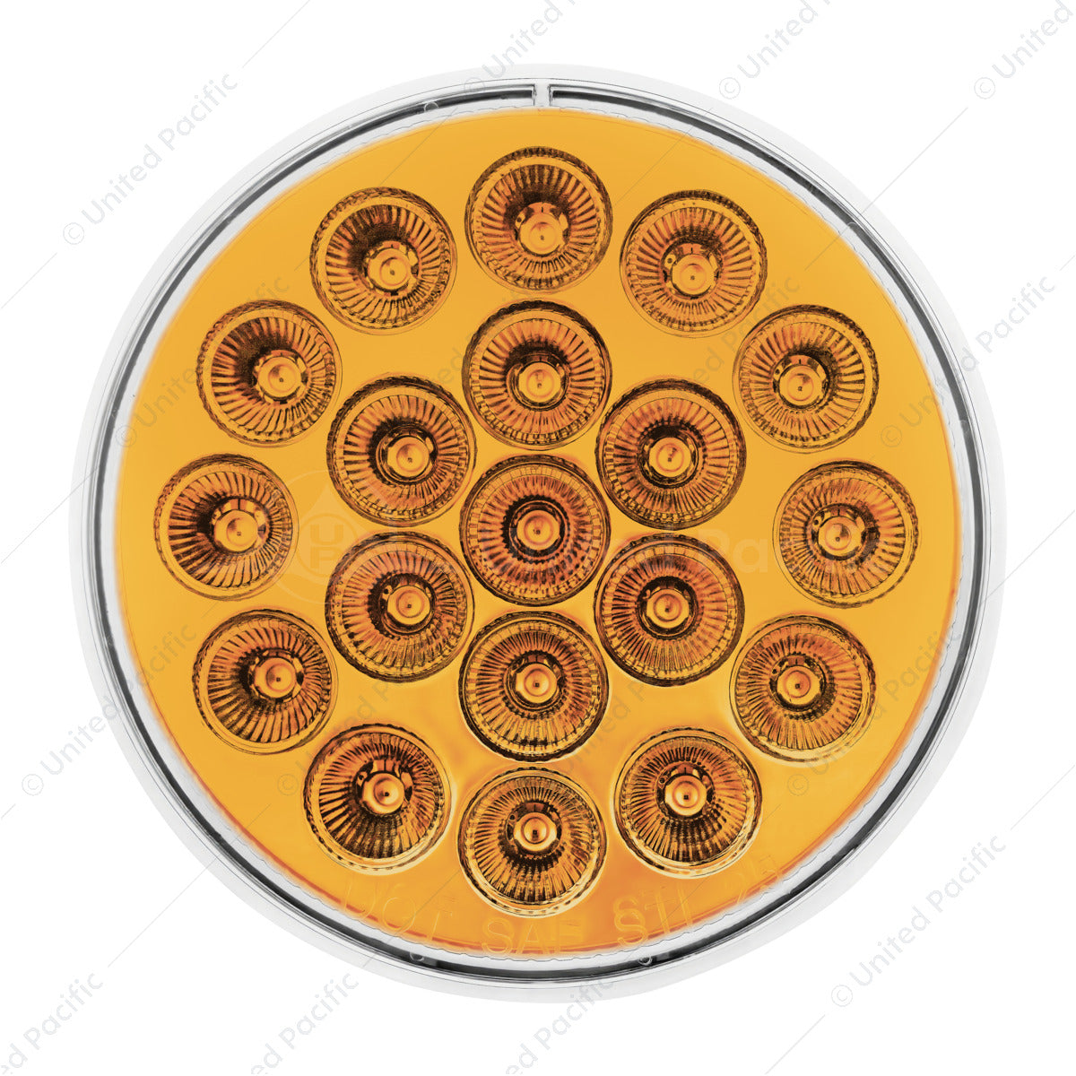 Double Fury 4" Round "Competition Series" LED Light Marker- Stop/Turn/Tail-  Red/Amber
